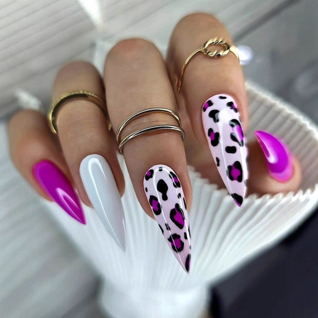 Modern leopard pattern artificial nails Kalsten