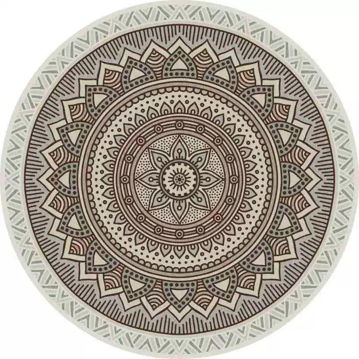 Round Vintage Area Rug