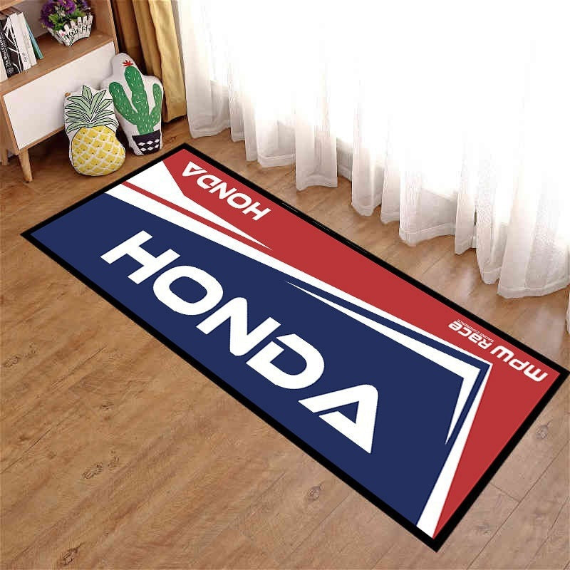 Motorcycle-Themed Area Mat