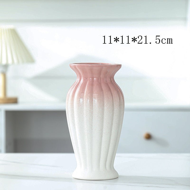 Elegant Floral Design Ceramic Vase Kalsten