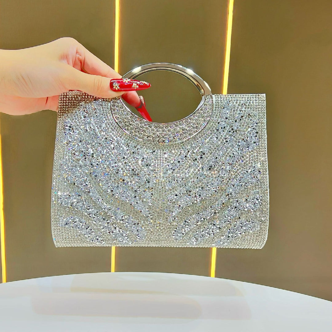 Statement Rhinestone-Embellished Evening Handbag