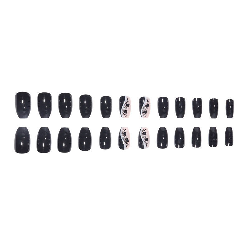 Elegant Floral Nail Art Extensions Kalsten