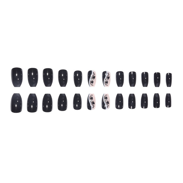 Elegant Floral Nail Art Extensions Kalsten