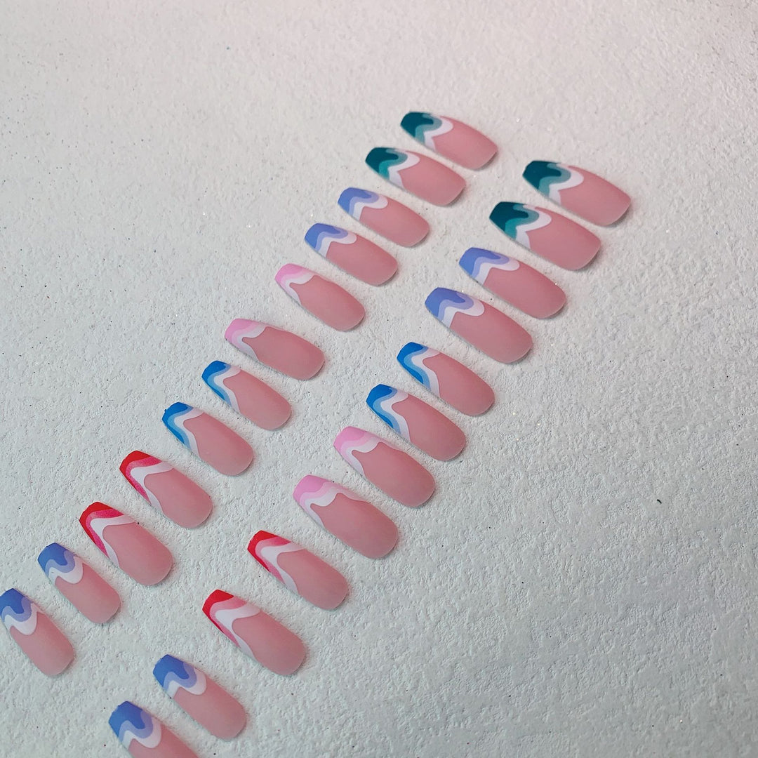 Artistic Gradient Nail Extensions