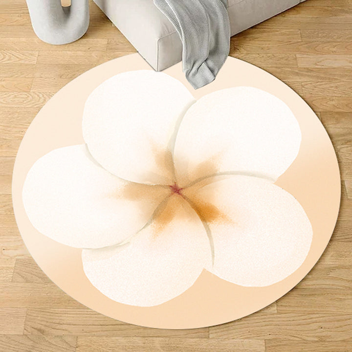 Plush Floral-Shaped Area Rug Kalsten