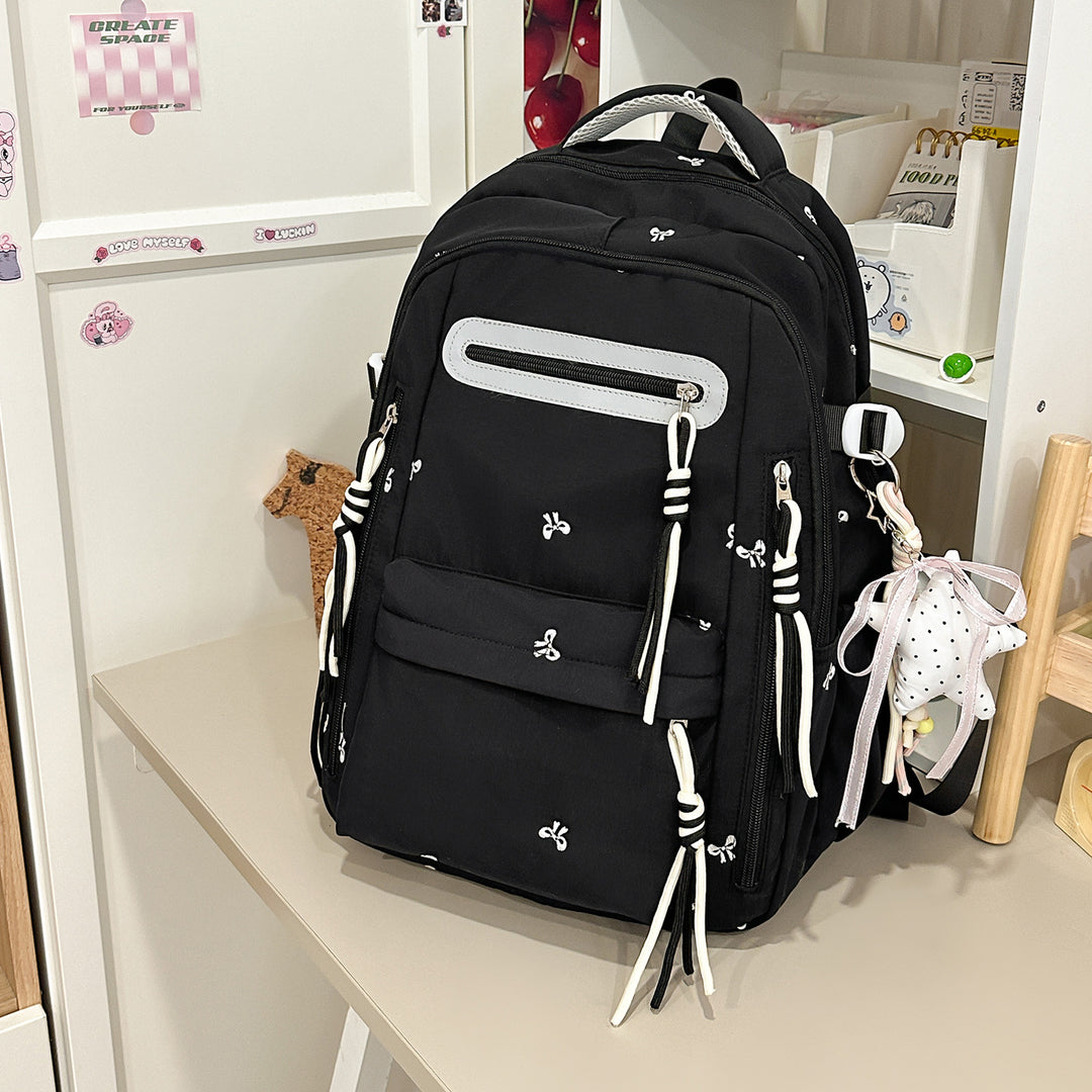 Decorative Floral Embroidered Backpack Kalsten
