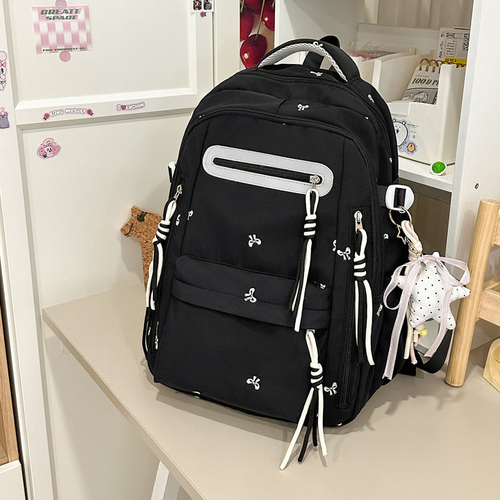 Decorative Floral Embroidered Backpack Kalsten