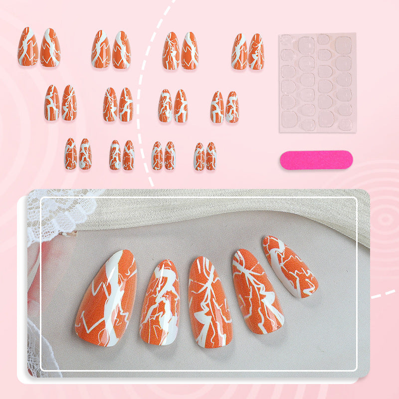 Artistic Press-On Nail Design