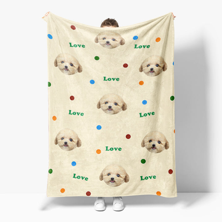 Cute Cat Pattern Fleece Blanket Kalsten