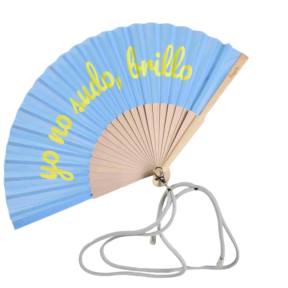Ladies Designer Hand Fan with Personal Inscription Kalsten