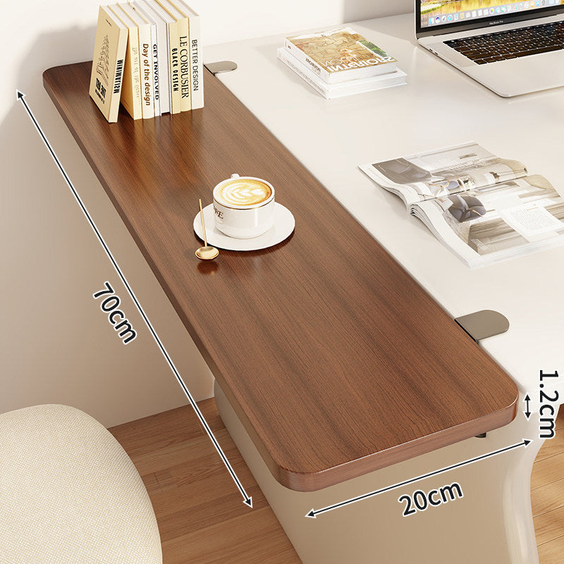 Slim Clamp-On Folding Side Desk Shelf Tray