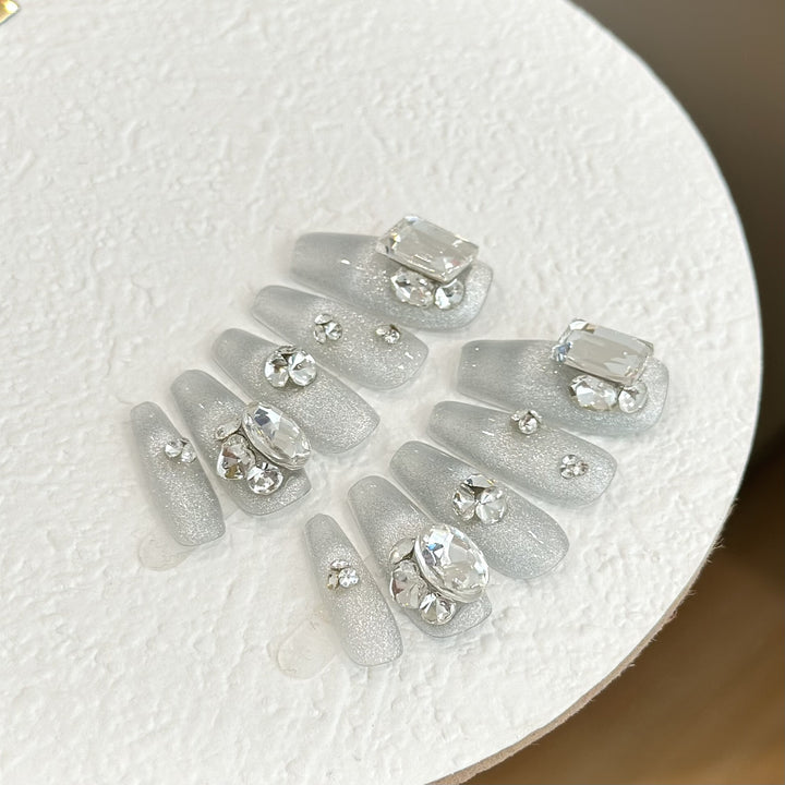 Sparkling Glamorous Press-On Nail Set