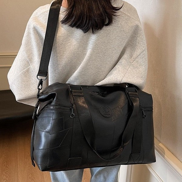 Premium Leather Sports Duffel Bag