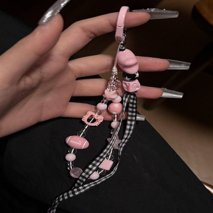 Themed Beaded Keychain Strap Kalsten