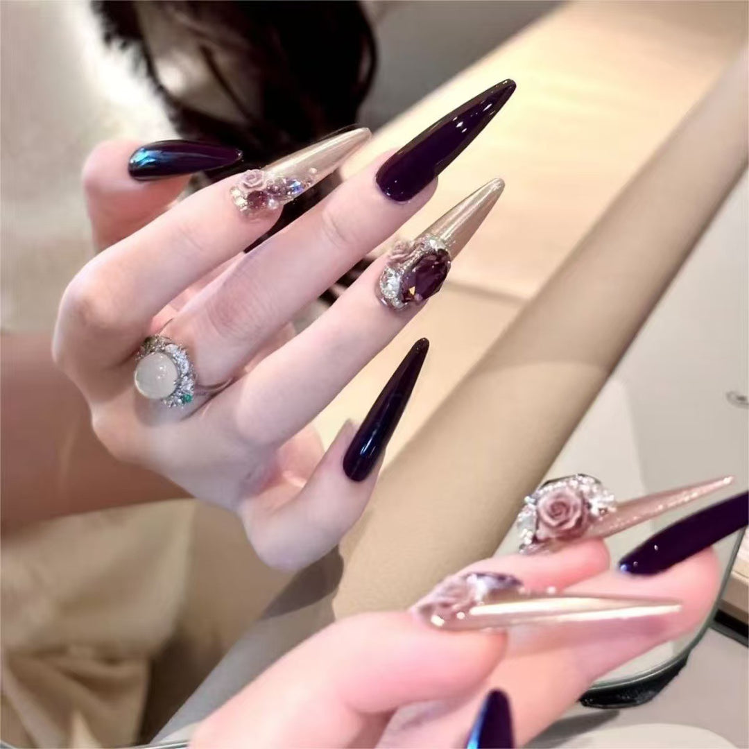 Glamorous Stiletto Nail Art Extensions