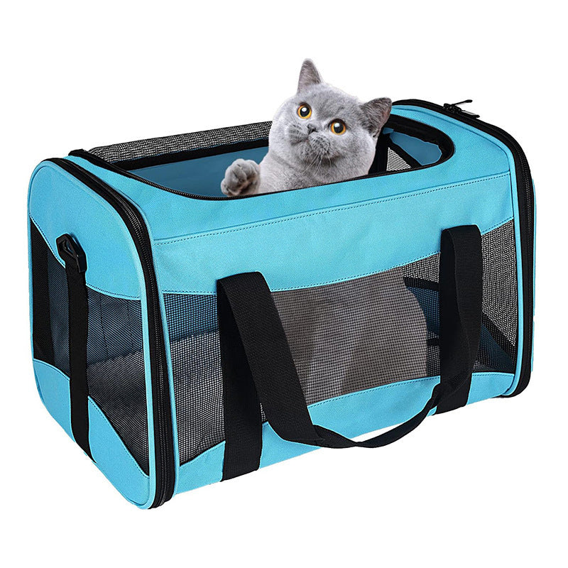 Practical Pet Carrier with Breathable Mesh Inserts Kalsten