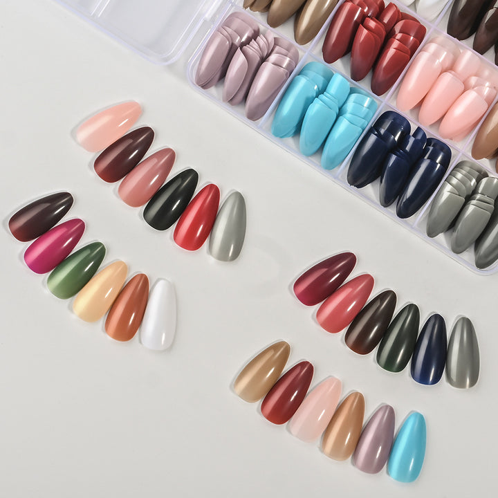 Premium Full Coverage Press-On Nail Tips Set