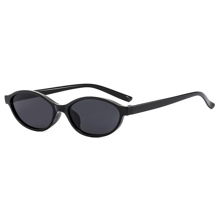 Women oval-shaped sunglasses with transparent frame and UV protection Kalsten