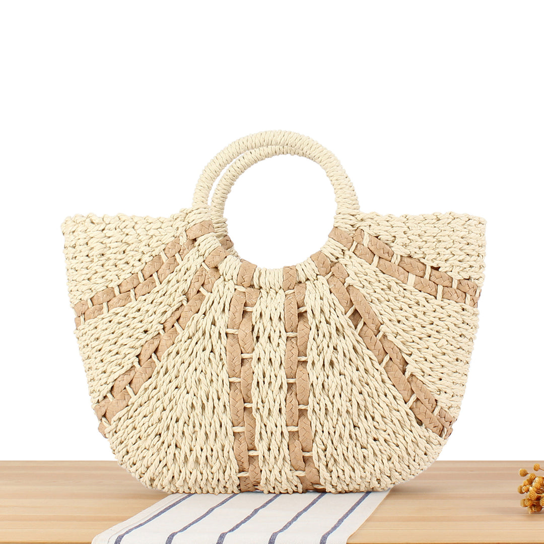 Tote bag with handcrafted weave Kalsten