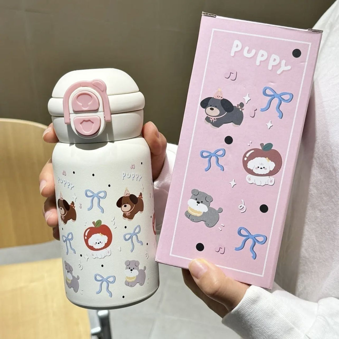 Ladies insulated drinking bottle with sweet Kalsten design