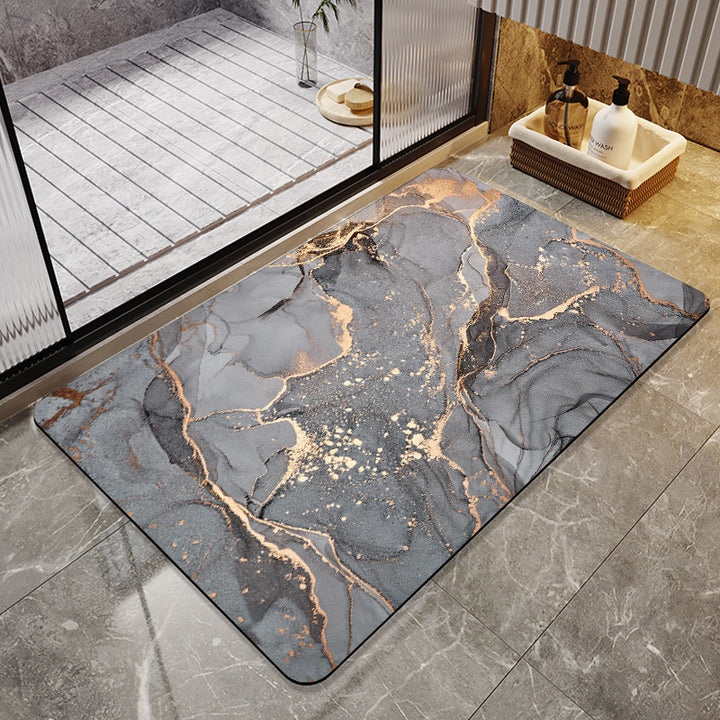 Floral Art Bathroom Mat Kalsten