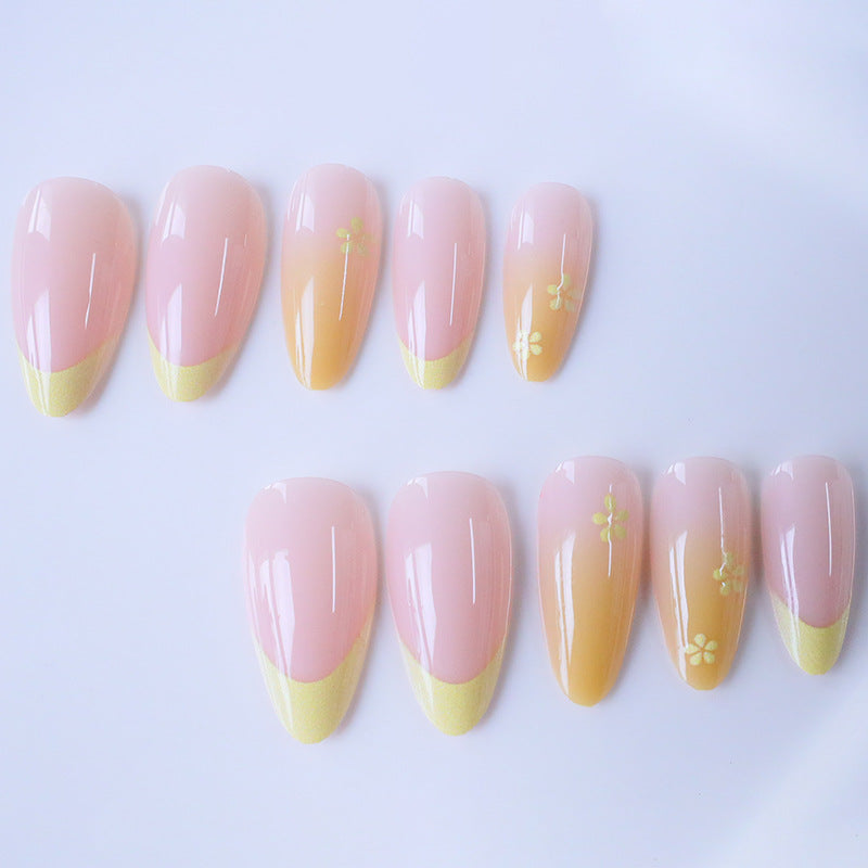 Floral Accent Gel Nail Art Kalsten