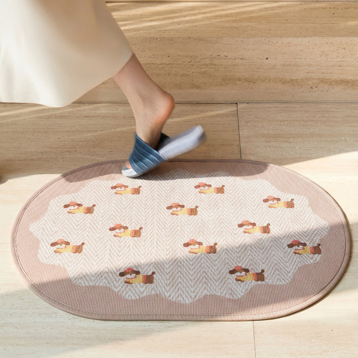 Cute Dog Pattern Indoor Area Mat
