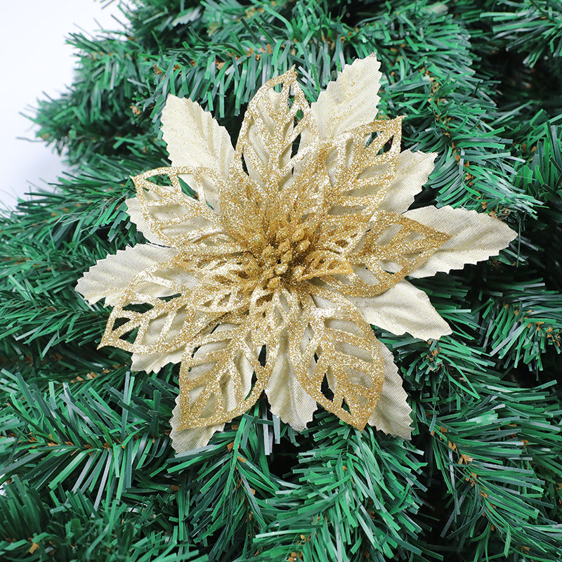 Glittering Floral Christmas Tree Ornament Kalsten