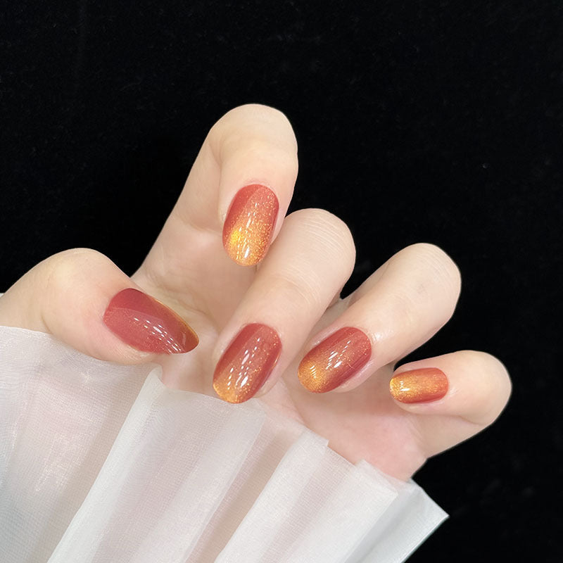 Ombre Glossy Nail Art