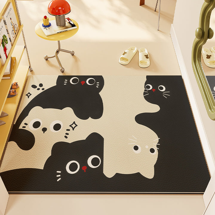 Whimsical Pet-Themed Area Mat