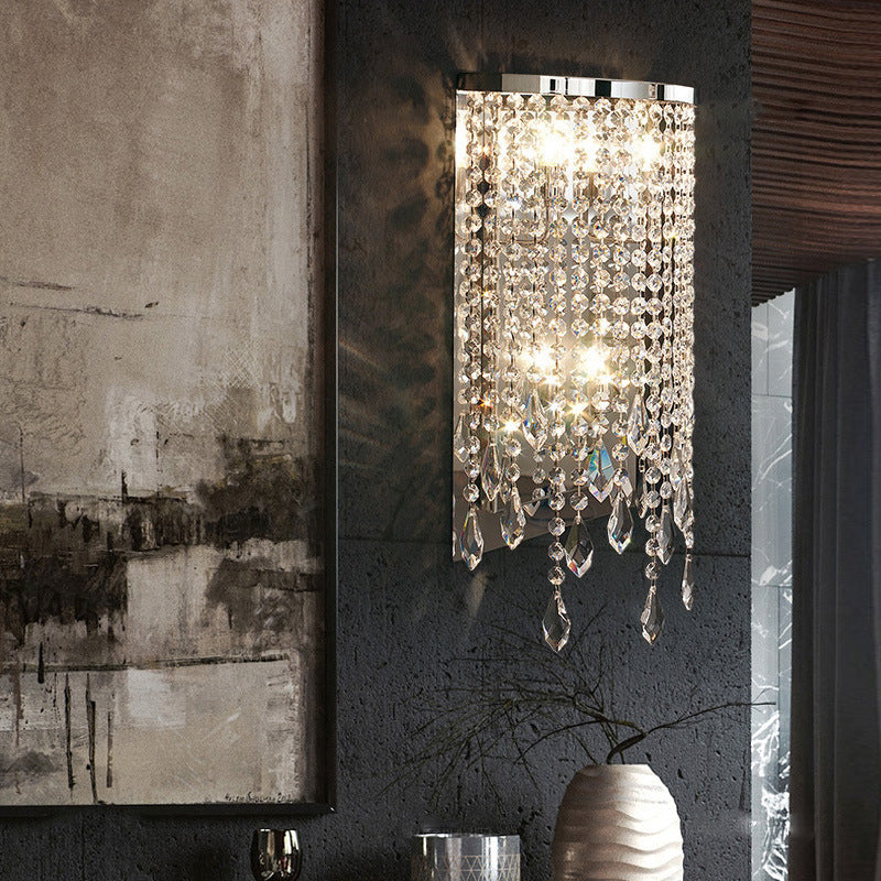 Crystal Cascading Wall Sconce