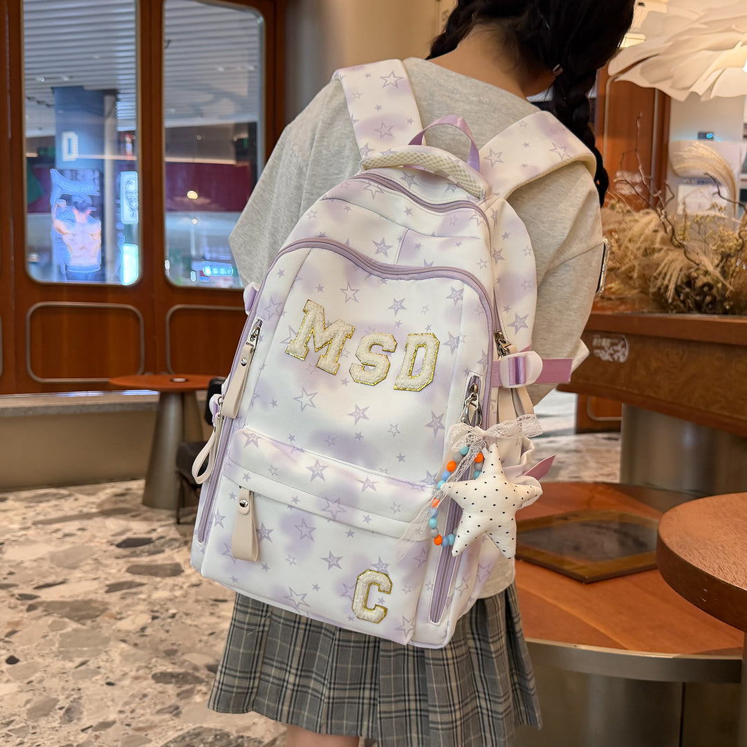 Stylish Graphic Print School Backpack Kalsten
