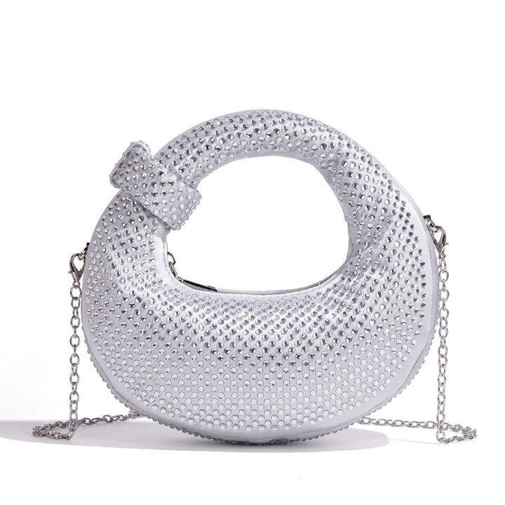 Chic Rhinestone-Embellished Handbag Kalsten