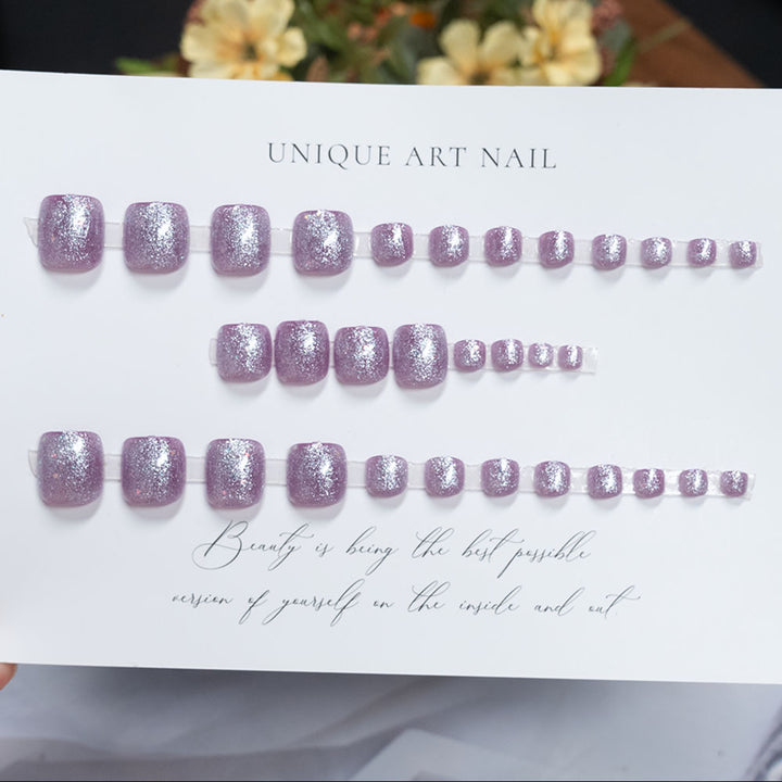 Glittery Gel Nail Art