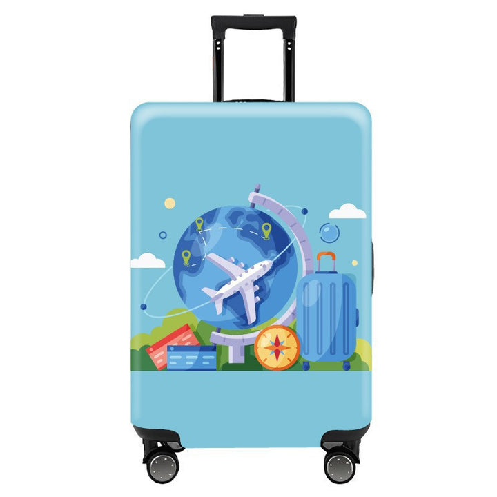 Women's Hard Shell Travel Suitcase with Eye-Catching Phrase Design Kalsten
