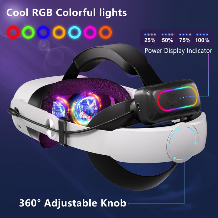 VR-Headset with high-performance battery Kalsten