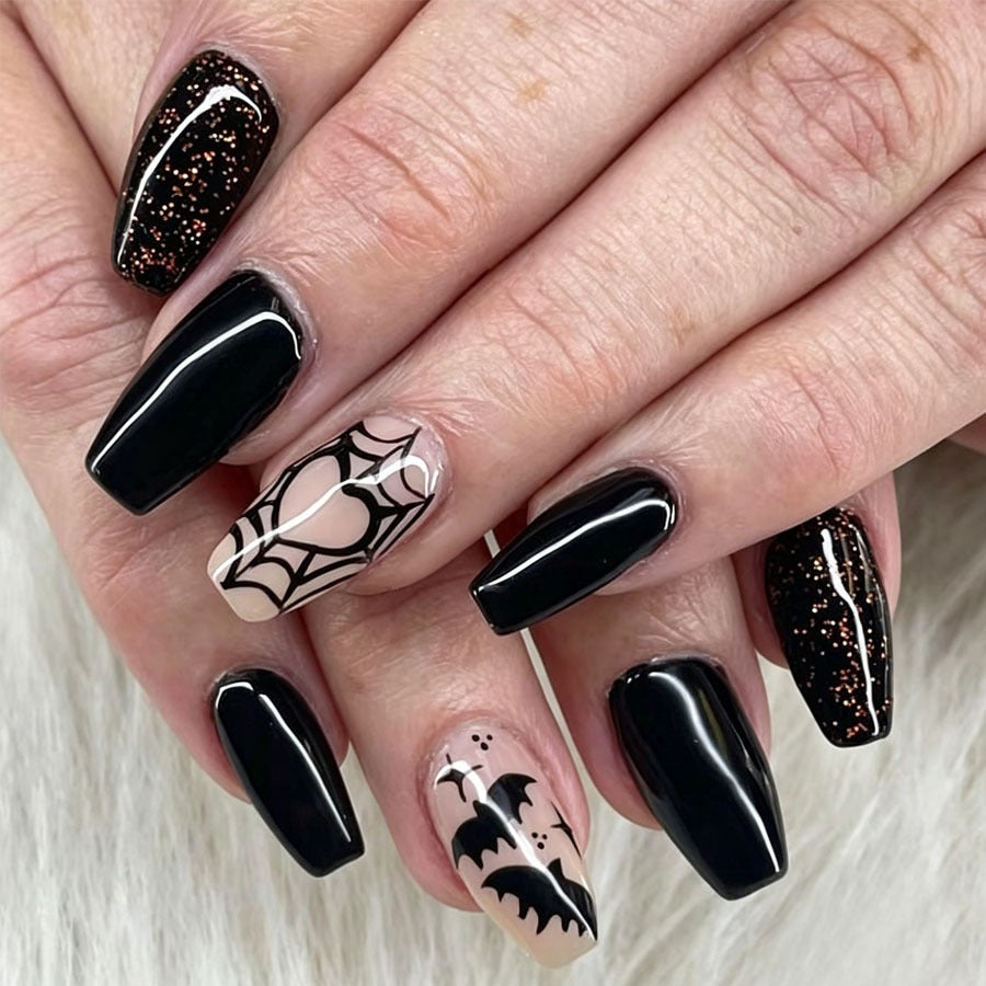 Artificial nail set with Halloween motif and creepy designs Kalsten