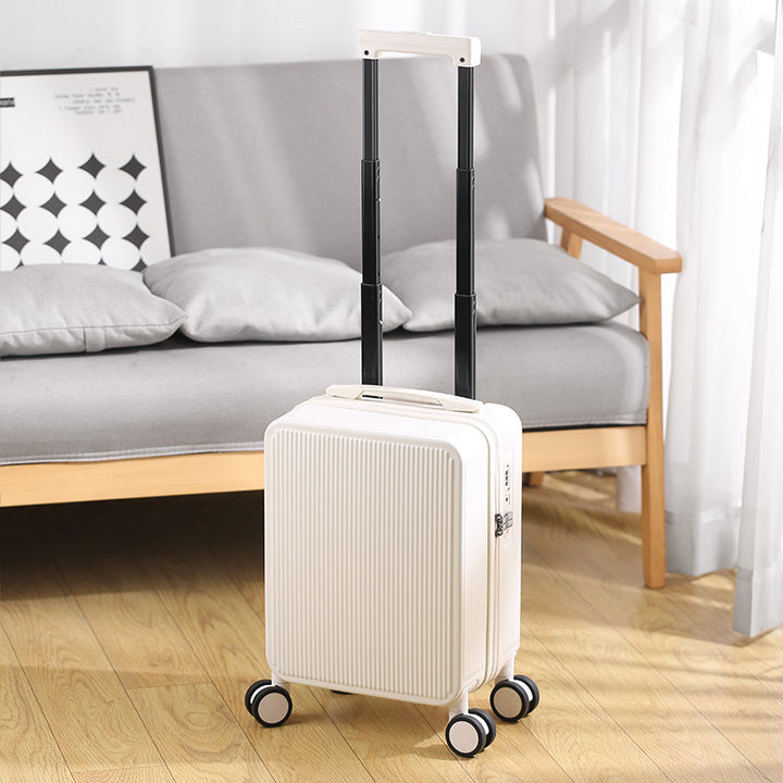 Unisex Compact Ribbed Hard Shell Carry-On Luggage Kalsten