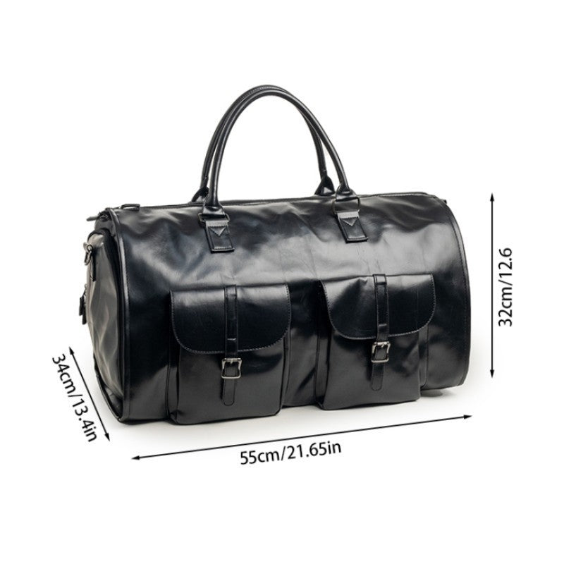 Elegant Travel Bag with Integrated Suit Compartment Kalsten