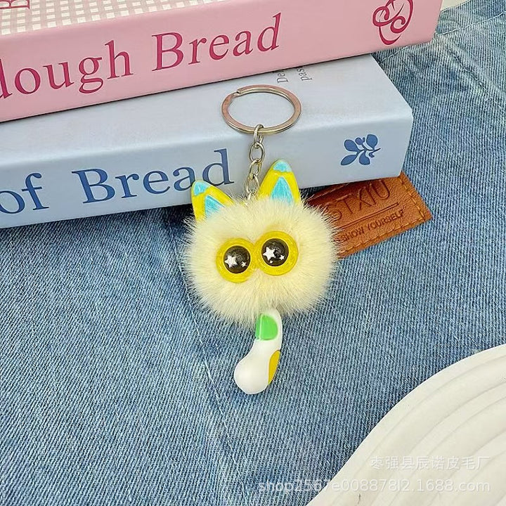 Cute Plush Cat Keychain Accessory Kalsten