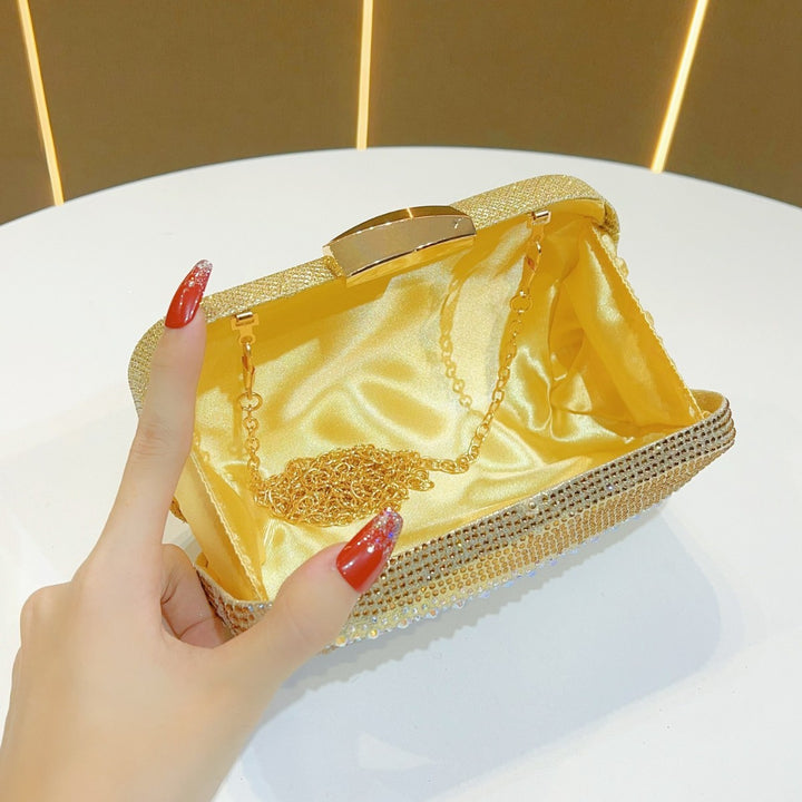 Rhinestone-Studded Clutch Purse