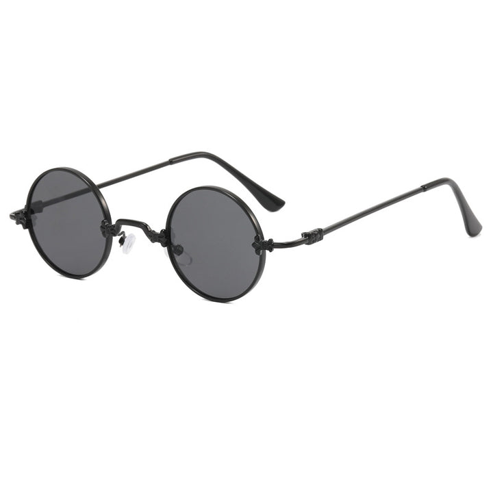 Ladies fashionable round glasses with high-quality metal frame and flexible temples Kalsten
