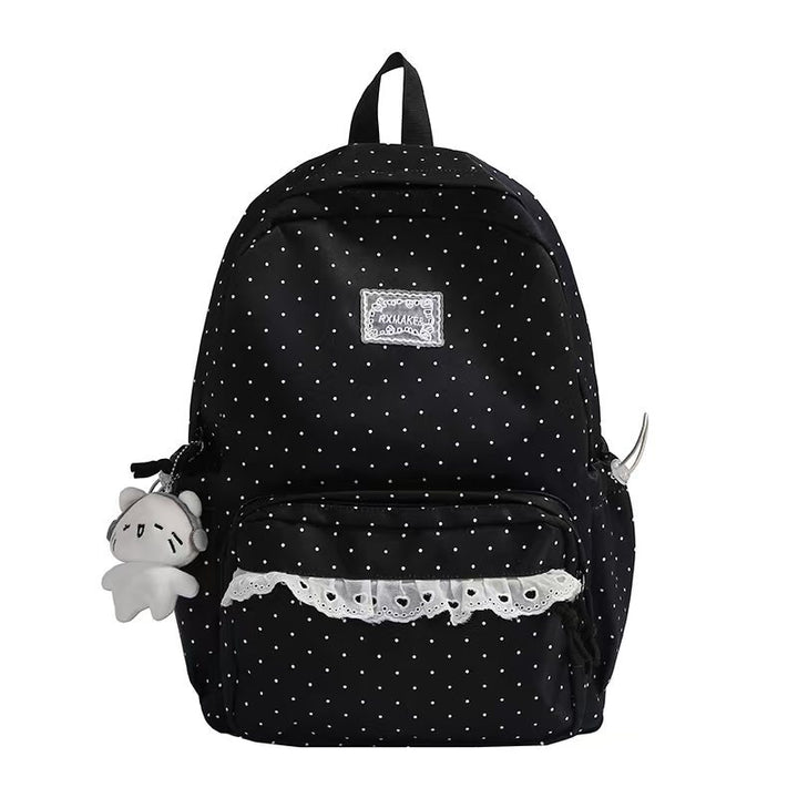 Polka Dot Ruffled Backpack Kalsten