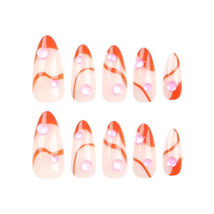 Artful Nail Extensions with Modern Accents Kalsten
