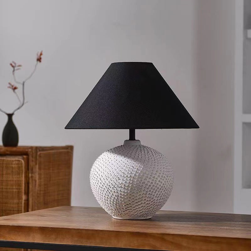 Decorative Table Lamp with Textured Base