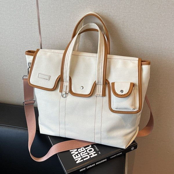 Multi-Compartment Utility Tote Bag