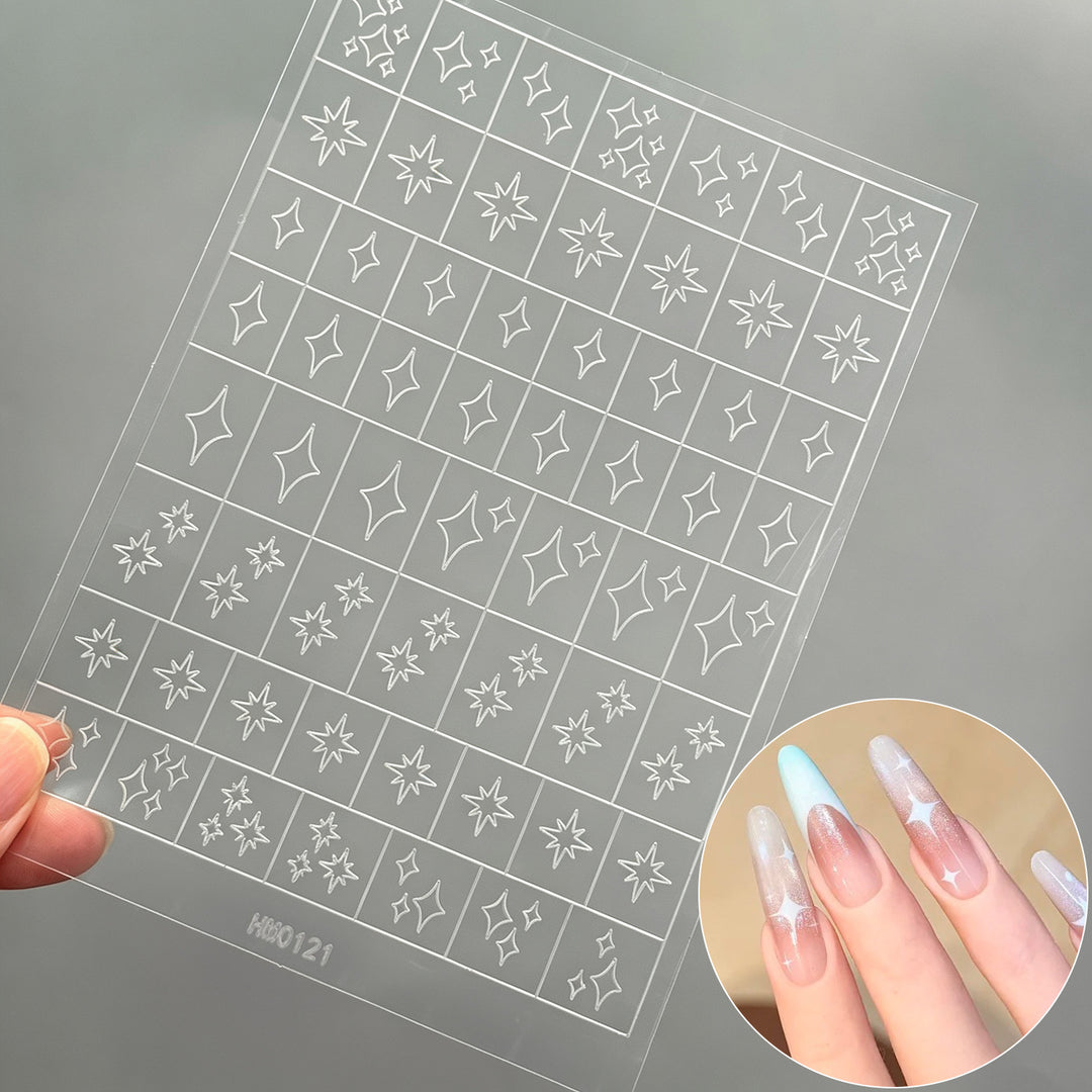 Butterfly Nail Art Stencil Sheet