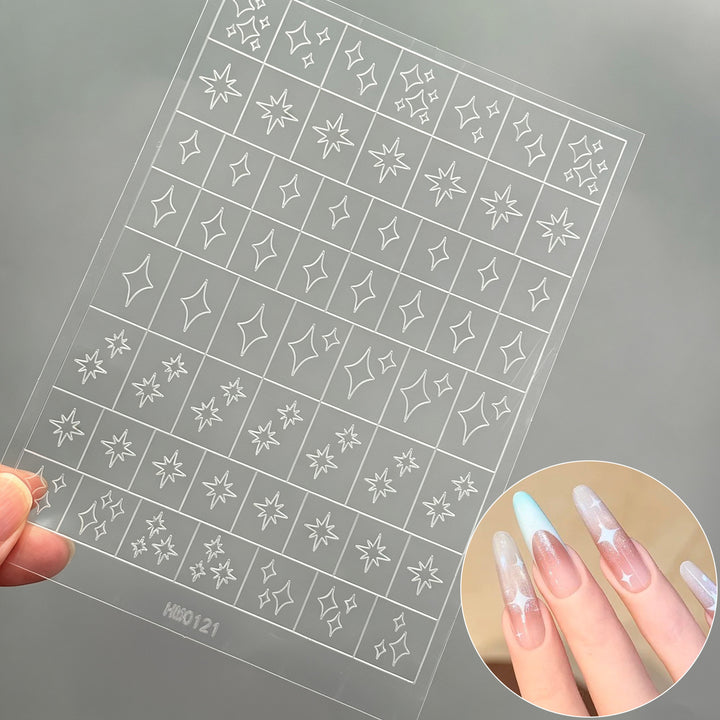 Butterfly Nail Art Stencil Sheet