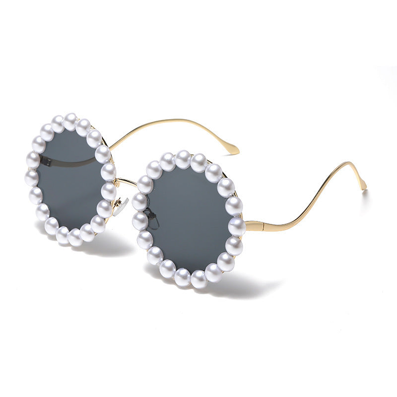 Women’s large sunglasses with pearl-embellished frame Kalsten