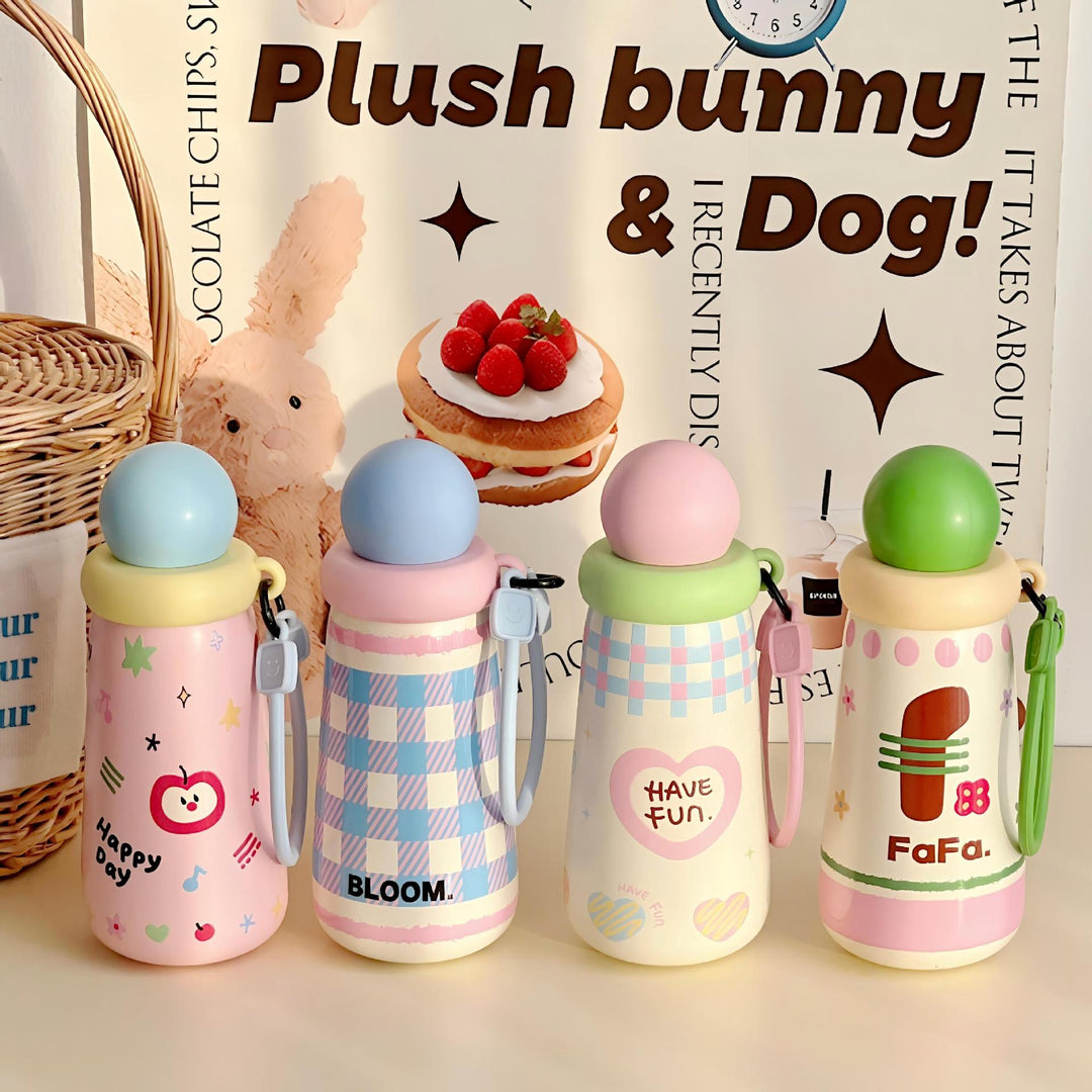 Women's Funny Water Bottle with Creative Lid Kalsten